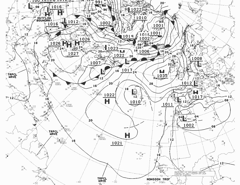 NWS Fronts Sa 01.06.2024 12 UTC