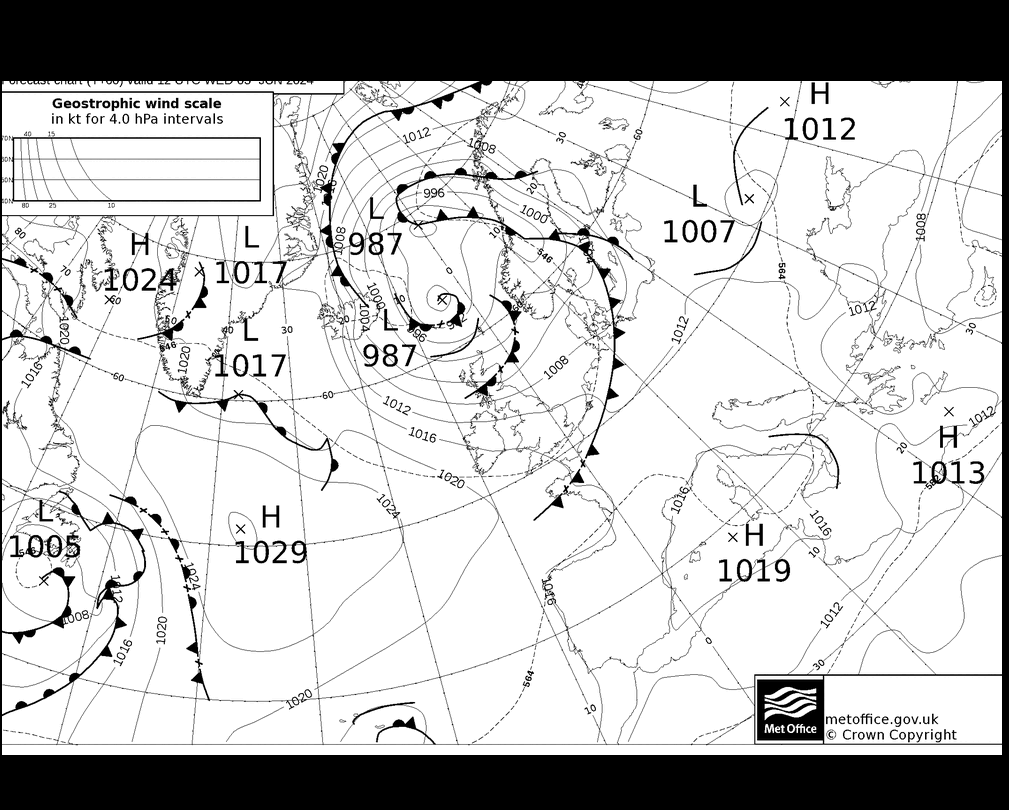 MetOffice UK Fronts We 05.06.2024 12 UTC