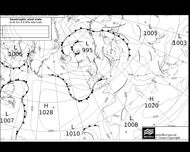 MetOffice UK Fronts gio 06.06.2024 12 UTC