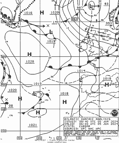 NOAA Fronts We 05.06.2024 06 UTC