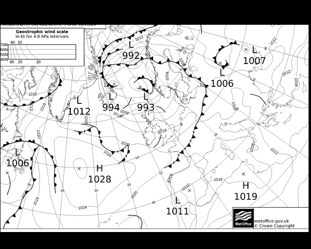 MetOffice UK Fronts Čt 06.06.2024 00 UTC