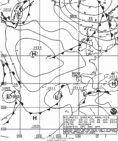 NOAA Fronts Th 06.06.2024 06 UTC