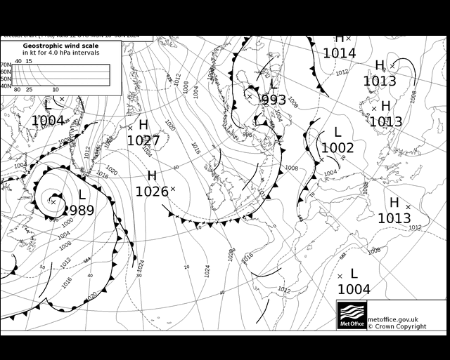 MetOffice UK Fronts Pzt 10.06.2024 18 UTC