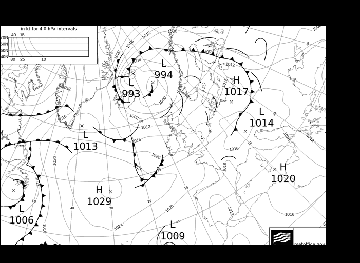 MetOffice UK Fronts Qui 06.06.2024 06 UTC