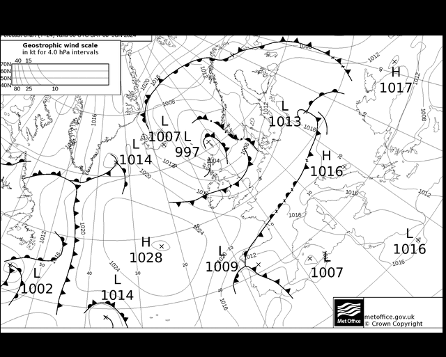 MetOffice UK Fronts Sáb 08.06.2024 00 UTC