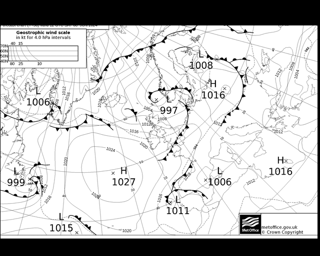 MetOffice UK Fronts sab 08.06.2024 12 UTC