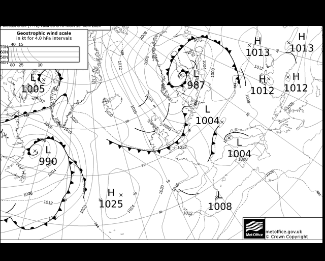 MetOffice UK Fronts lun 10.06.2024 00 UTC