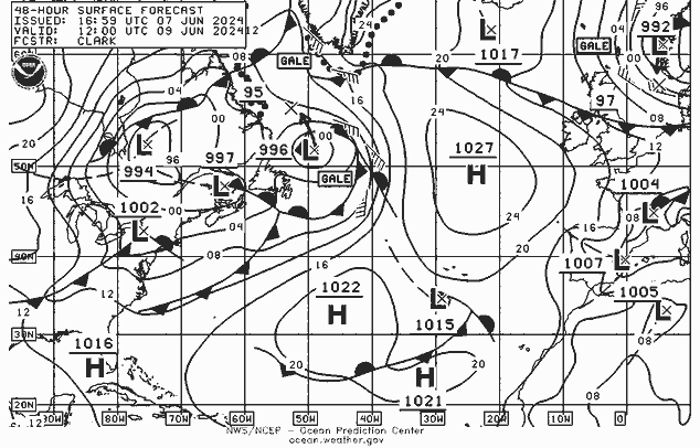 NWS Fronts dom 09.06.2024 12 UTC