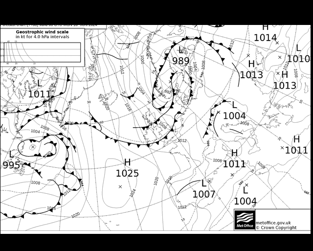 MetOffice UK Fronts Pzt 10.06.2024 00 UTC