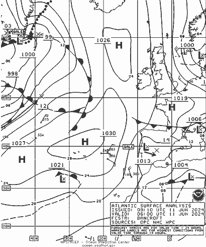 NOAA Fronts Tu 11.06.2024 06 UTC