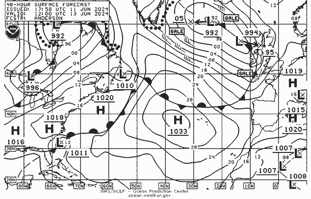 NWS Fronts Th 13.06.2024 12 UTC