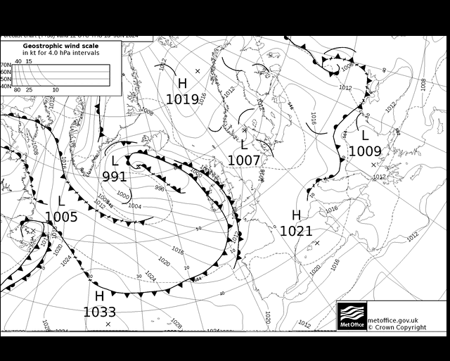 MetOffice UK Fronts Th 13.06.2024 12 UTC