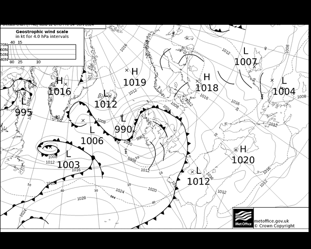 MetOffice UK Fronts ven 14.06.2024 12 UTC