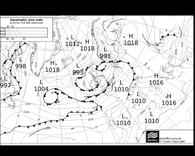 MetOffice UK Fronts  15.06.2024 12 UTC