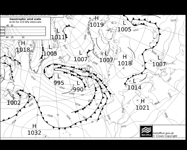 MetOffice UK Fronts Th 13.06.2024 18 UTC