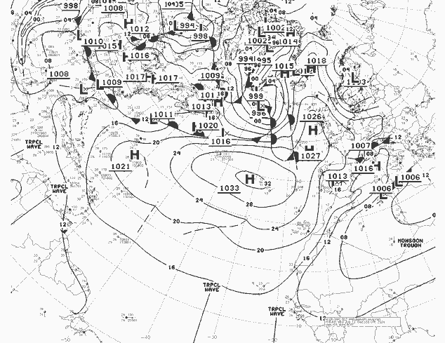 NWS Fronts Çar 12.06.2024 00 UTC