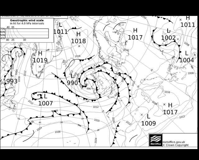 MetOffice UK Fronts Sa 15.06.2024 00 UTC