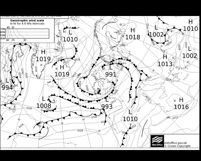 MetOffice UK Fronts  15.06.2024 12 UTC