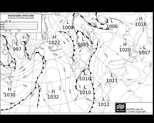 MetOffice UK Fronts wto. 18.06.2024 18 UTC