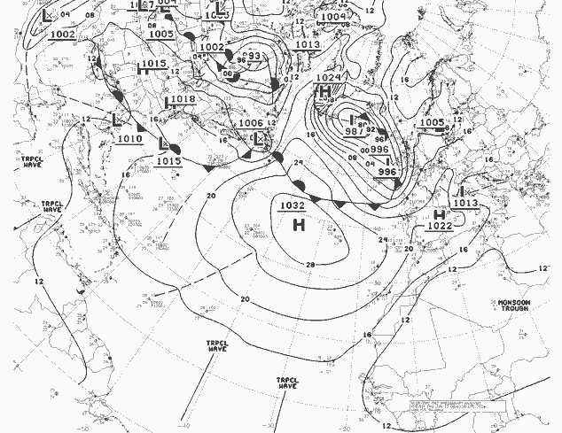 NWS Fronts чт 13.06.2024 06 UTC