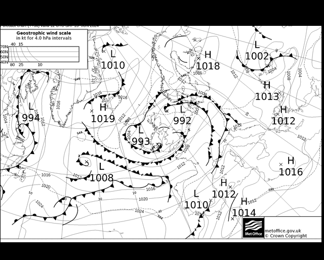 MetOffice UK Fronts Cts 15.06.2024 12 UTC