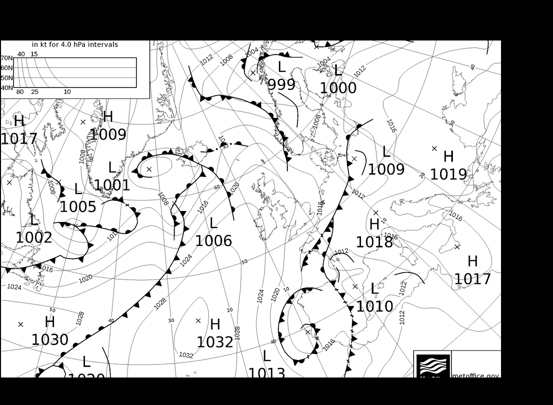 MetOffice UK Fronts  19.06.2024 00 UTC