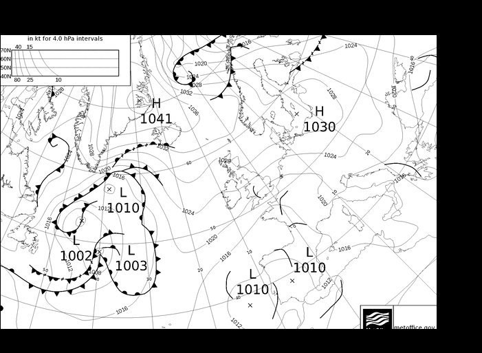 MetOffice UK Fronts Fr 20.09.2024 12 UTC