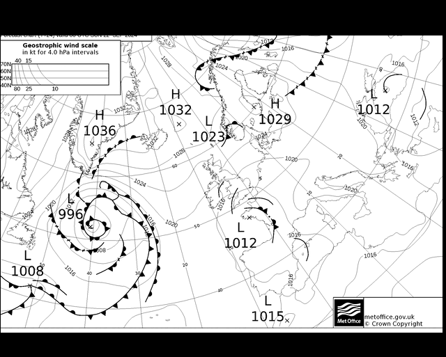 MetOffice UK Fronts dom 22.09.2024 00 UTC