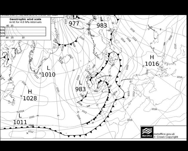 MetOffice UK Fronts Per 26.09.2024 12 UTC