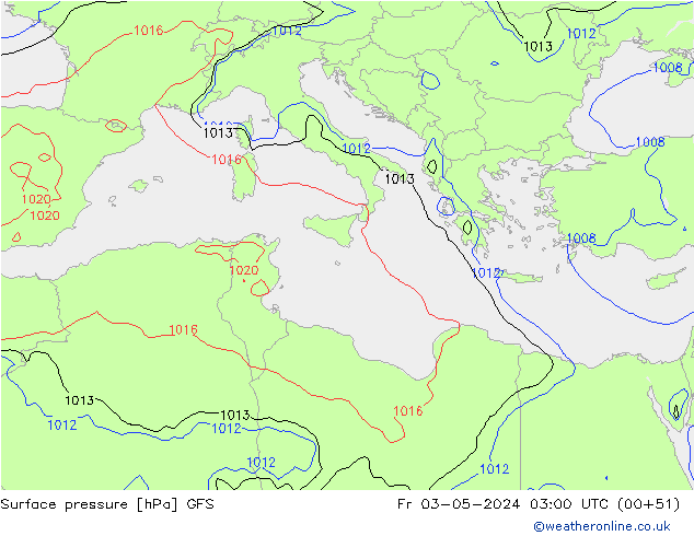      GFS  03.05.2024 03 UTC