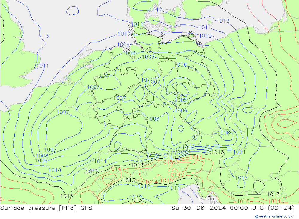 GFS: zo 30.06.2024 00 UTC