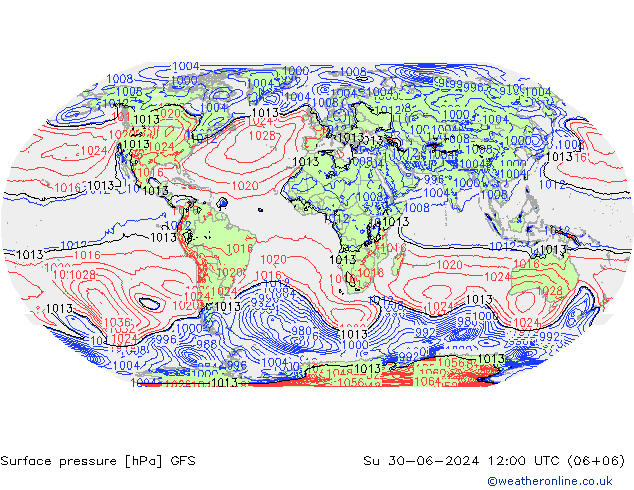 GFS: 星期日 30.06.2024 12 UTC
