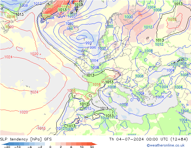 变压 GFS 星期四 04.07.2024 00 UTC
