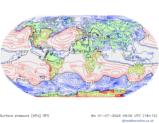 GFS: 星期一 01.07.2024 06 UTC