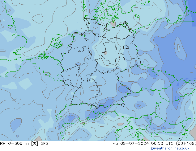 RV 0-300 m GFS ma 08.07.2024 00 UTC