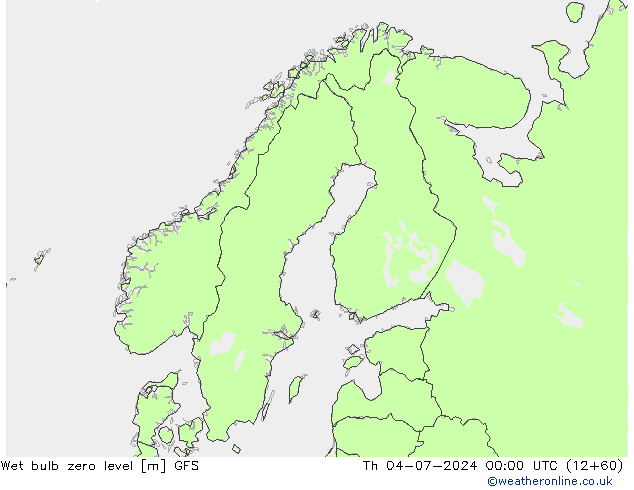Theta-W Nulgradenniveau GFS do 04.07.2024 00 UTC