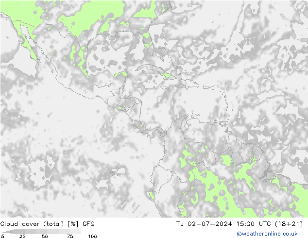 Bewolking (Totaal) GFS di 02.07.2024 15 UTC