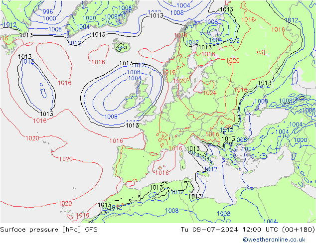 GFS: di 09.07.2024 12 UTC