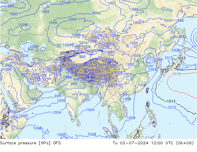 GFS: di 02.07.2024 12 UTC