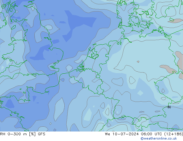 RV 0-300 m GFS wo 10.07.2024 06 UTC