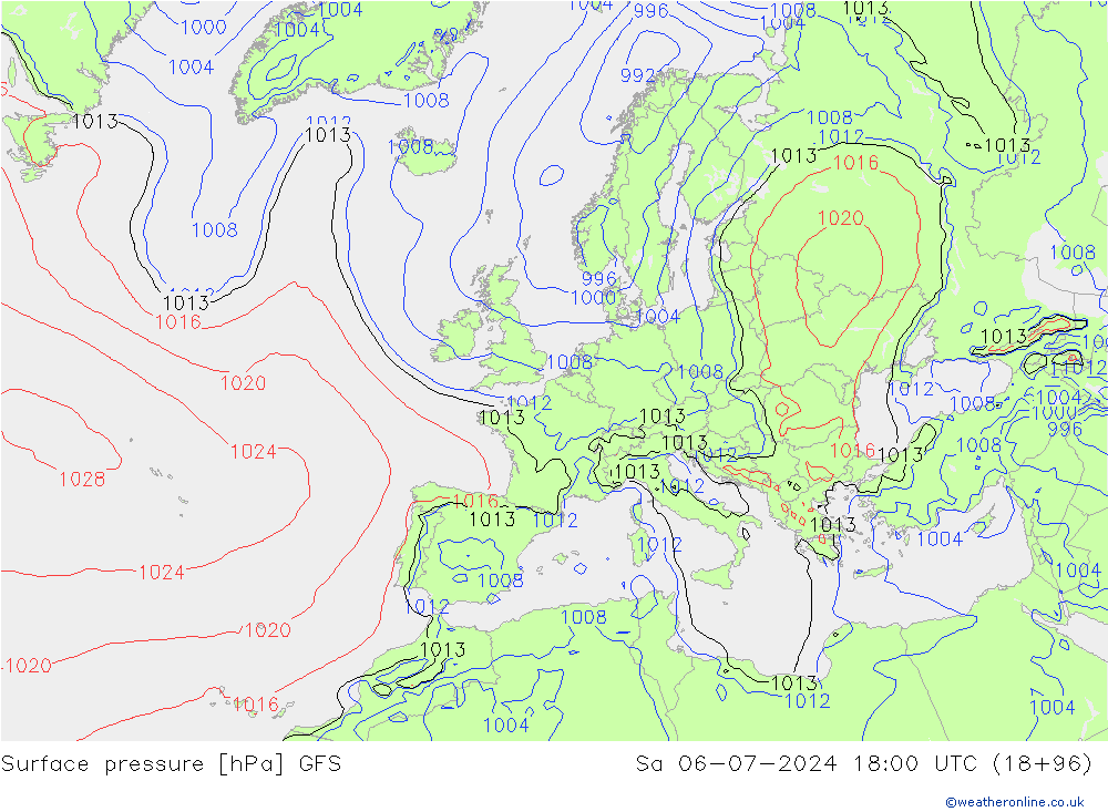 GFS: za 06.07.2024 18 UTC
