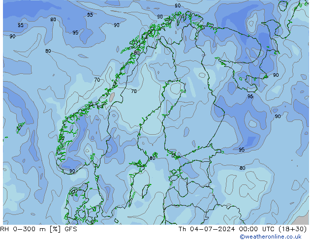 RV 0-300 m GFS do 04.07.2024 00 UTC