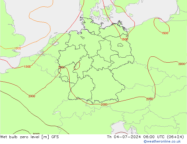 Theta-W Nulgradenniveau GFS do 04.07.2024 06 UTC