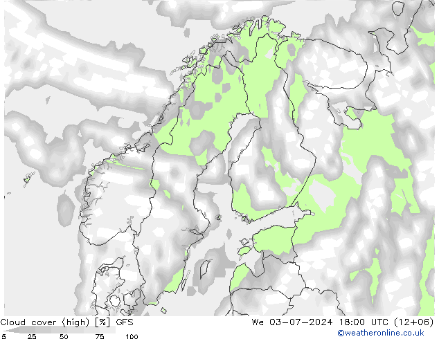 Bewolking (Hoog,Middelb.,Laag) GFS wo 03.07.2024 18 UTC
