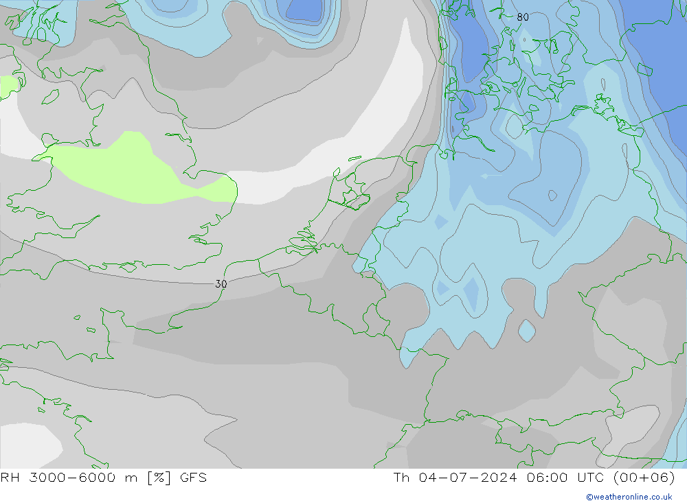 RV 3000-6000 m GFS do 04.07.2024 06 UTC