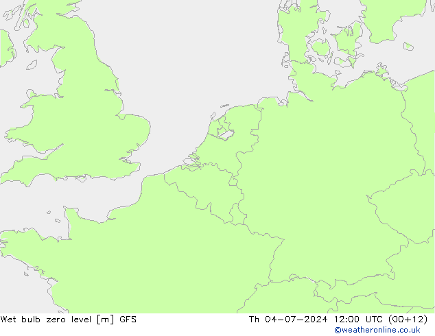 Theta-W Nulgradenniveau GFS do 04.07.2024 12 UTC
