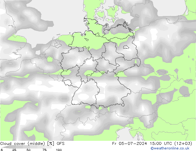 Bewolking (Middelb.) GFS vr 05.07.2024 15 UTC