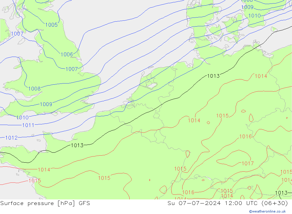 GFS: zo 07.07.2024 12 UTC