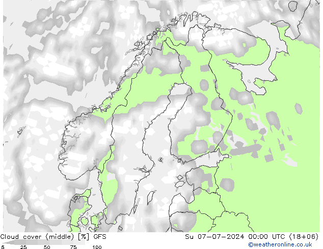 云 (中,中,低) GFS 星期日 07.07.2024 00 UTC