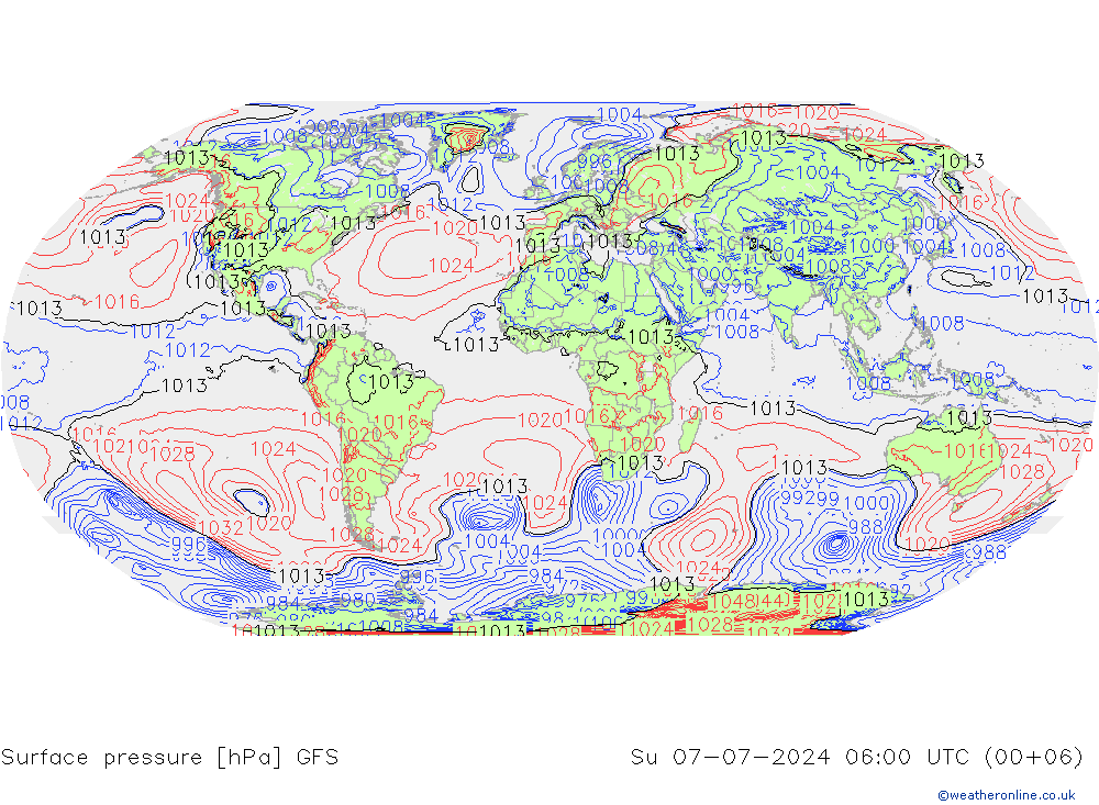 GFS: 星期日 07.07.2024 06 UTC